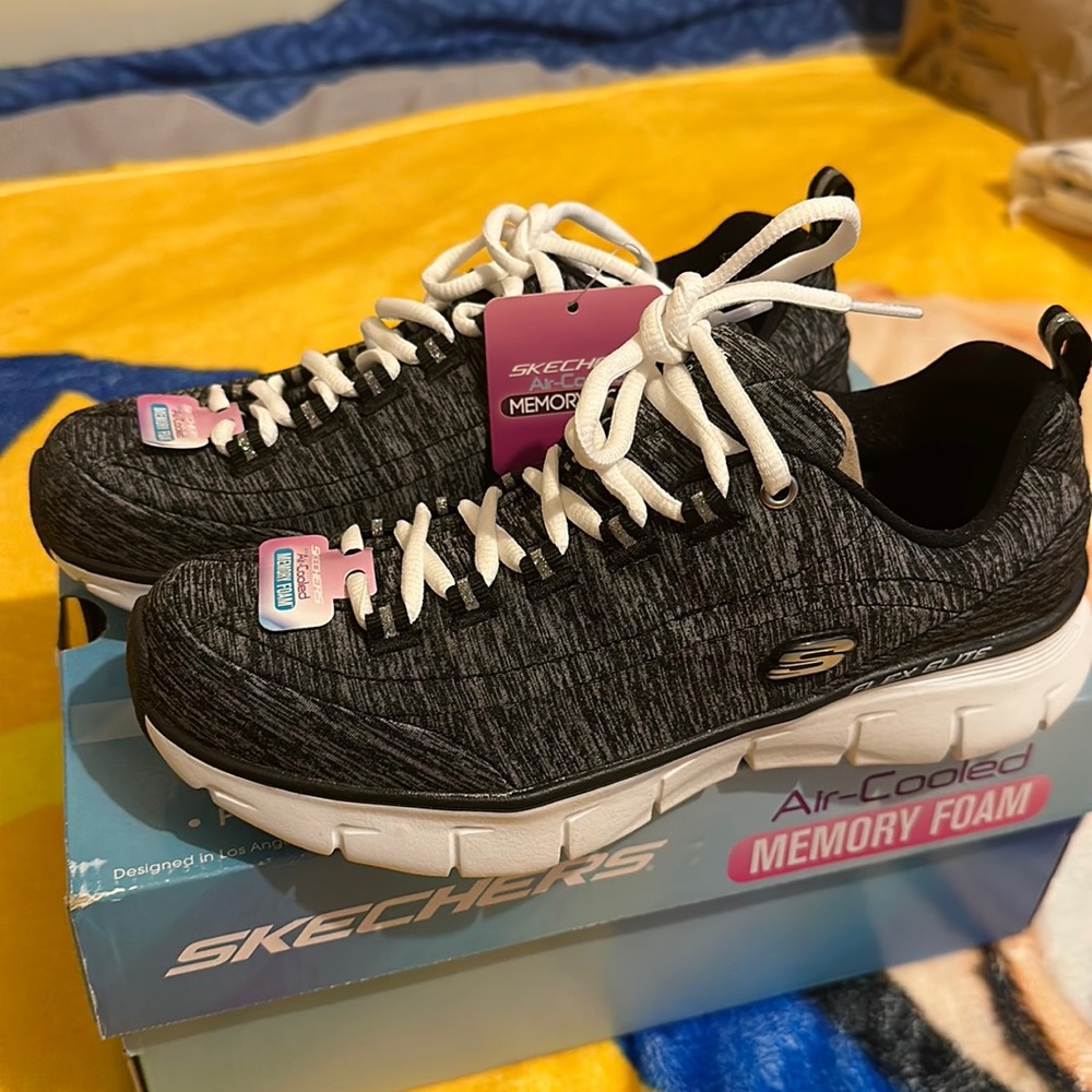 Women Skechers with air cooled memory foam